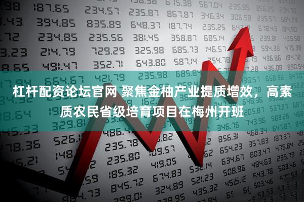 杠杆配资论坛官网 聚焦金柚产业提质增效，高素质农民省级培育项目在梅州开班